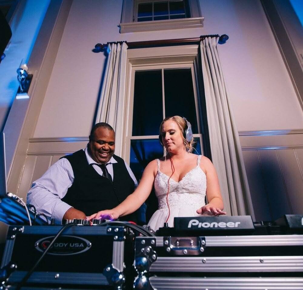 DJ Earl with Bride